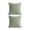2PK Cloud Linen Celeste Cotton Waffle European Pillowcase Sage 65x65cm