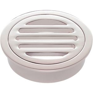Kinetic 80mm Chrome Plated Round Floor Grate