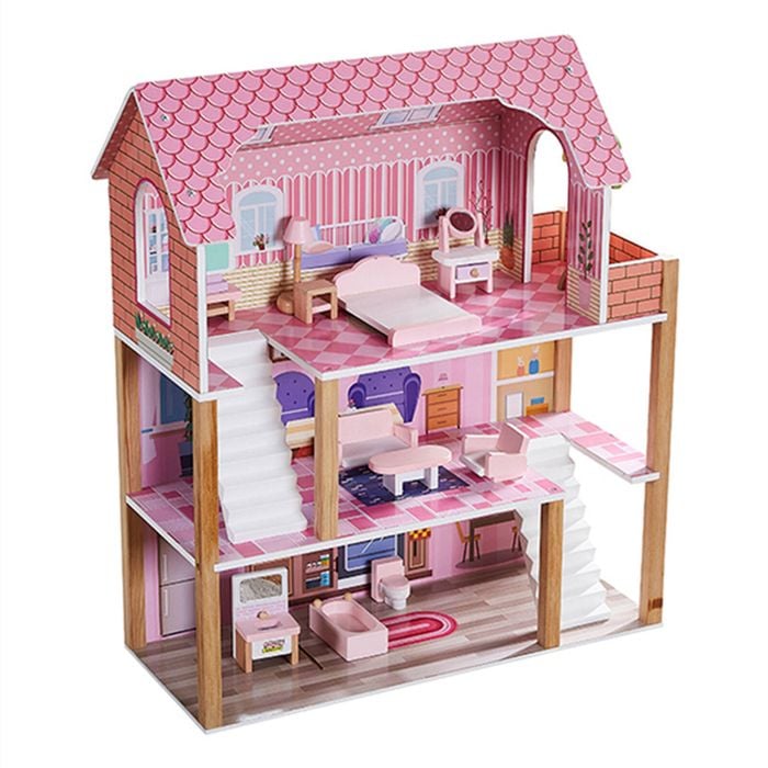 All 4 Kids Eliana 3 Level Dollhouse