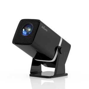 ALLIUMS Mini Projector with 5G WiFi, 1080P Supported (Black)