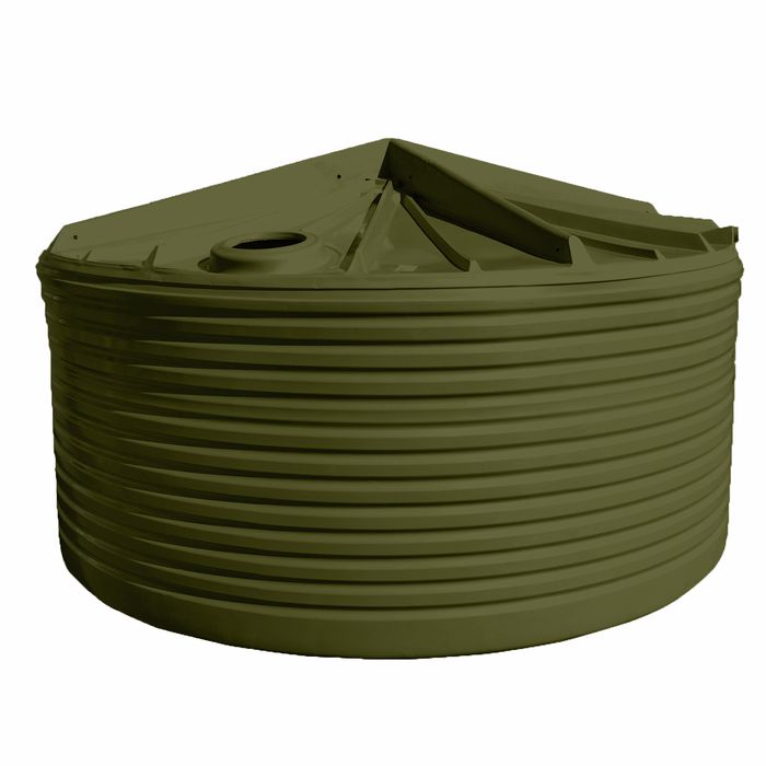 Clark Tanks 23600L Round Poly Water Tank - Bronze Olive