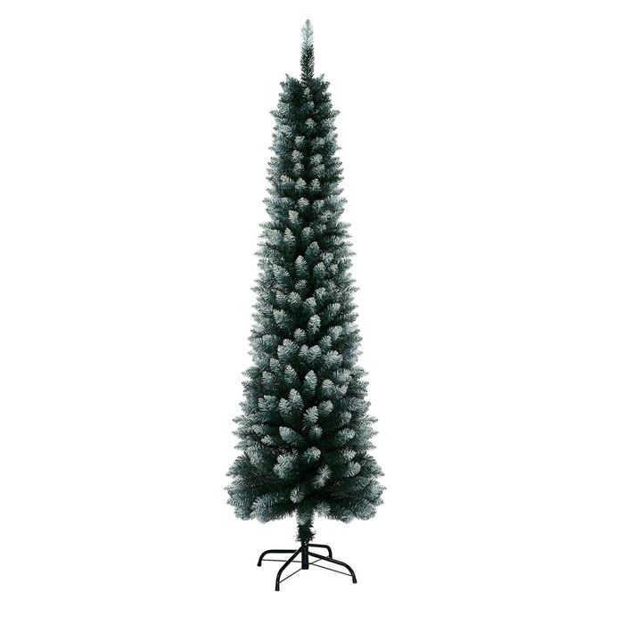 Tinseltown Slim Christmas Tree 1.8M 6FT Green and White