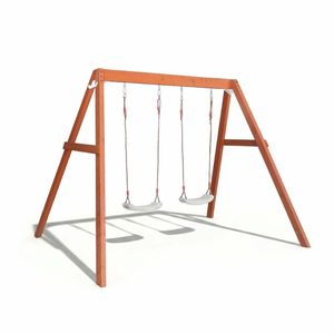 Hide & Seek Kids - Lucas Swing Set - Pearl White Swings