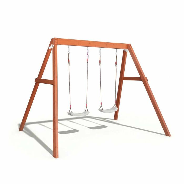 Hide & Seek Kids - Lucas Swing Set - Pearl White Swings