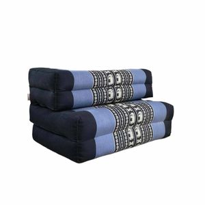 Zafu Meditation Cushion Set - 100% Kapok Fold Out Cushion Yoga Mat Zabuton Traditional Pillow
