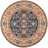 Sense 262 Navy 240x240cm - Large Round Transitional Pet Friendly Indoor Rug