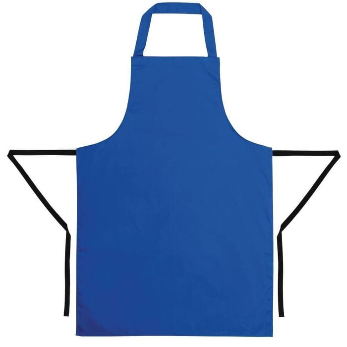 Whites Bib Apron Polycotton Blue Hospitality Kitchen Chef Uniform