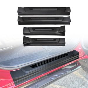 AUSGO Door Sill Protector for Toyota Fortuner 2015-Onwards ABS Scuff Plate Cover