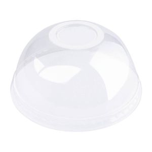 Fiesta PLA Domed Lid for 340/455/568ml Cups Clear Cold Cup Cover Pack of 1000