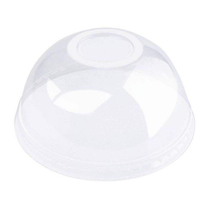 Fiesta PLA Domed Lid for 340/455/568ml Cups Clear Cold Cup Cover Pack of 1000