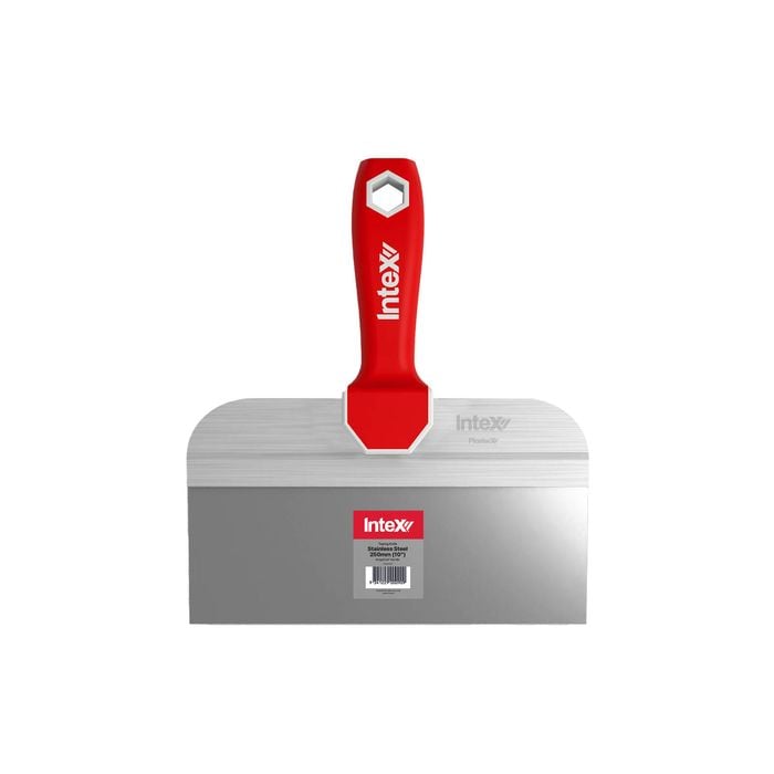 Intex 250mm 10" PlasterX Stainless Steel Taping Knife With MegaGrip Handle