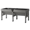 Vegtrug 1.8m Grey Medium V2 100% FSC Classic Raised Planter