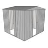Build-a-Shed 2.3 x 2.3 x 2.3m Front Gable Two Single Sliding Door Shed - Zinc