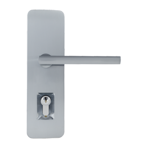 Trilock Cove Lianna Double Cylinder Entrance Lever Set in Satin Chrome