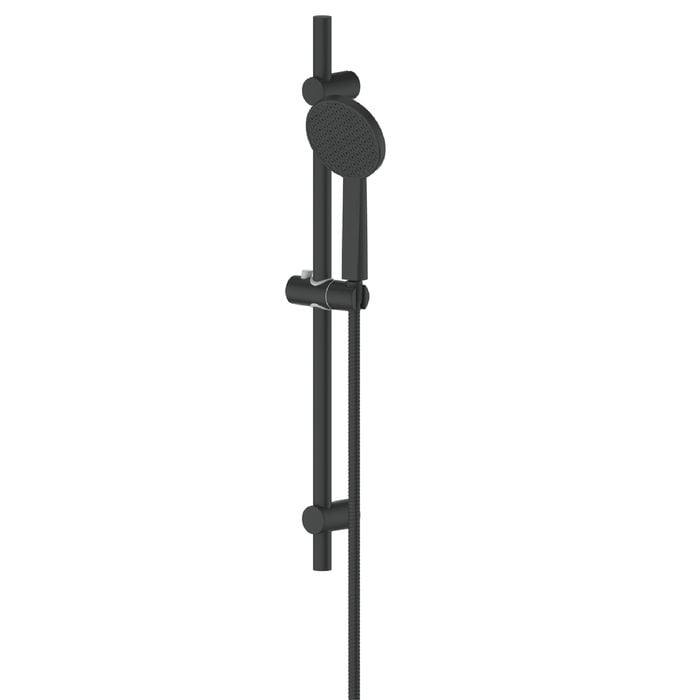 Greens Matte Black Penny Rail Shower With RainBoost® Technology - Matte Black