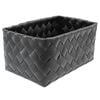 Icon Chef Flat Weave Rectangular Basket Black - Medium
