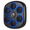 Costway Music Boxing Machine Wall Punching Gloves LED Light-Black