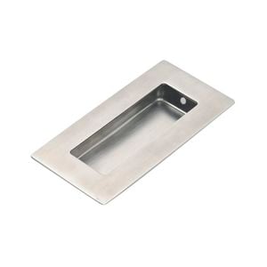 Lane 102 x 51mm Brushed Stainless Steel Rectangle Flush Pull Handle - 2 Pack