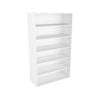 Lugna 1536 x 900 x 380mm White 5 Shelf Storage Cabinet