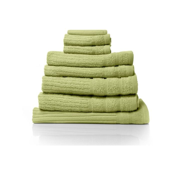Royal Comfort Eden 600gsm Luxury Bath Towels Set Spearmint 8 Piece