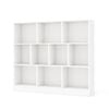 Costway 3-tier Open Storage 10-cube Bookshelf Wooden Display Shelf - White