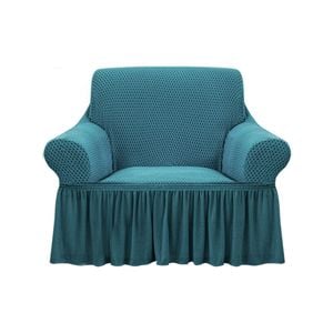 SOGA 1-Seater Blue Sofa Cover