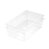 SOGA 1/1 GN Polycarbonate Food Pan 150mm Clear 2 Pack