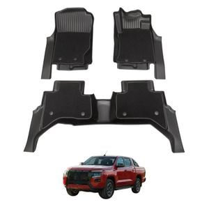 AUSGO Double-layer Car Floor Mats For Nissan Navara D27 Dual Cab 2026-Onwards All-Weather Floor Liners