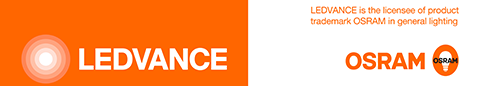 Osram logo. LEDVANCE is the licensee of product trademark OSRAM in general lighting.