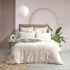 Renee Taylor Bentley Cotton Jacquard Double Quilt Cover Set Nude
