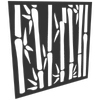 ProtectorAl 300-1200w x 300-1200h Dark Charcoal/Gloss White Bamboo Unframed Composite Deco Panel
