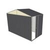 Build-a-Shed 3.0 x 1.5 x 2.3m Gable Single Sliding Side Door Shed - Grey