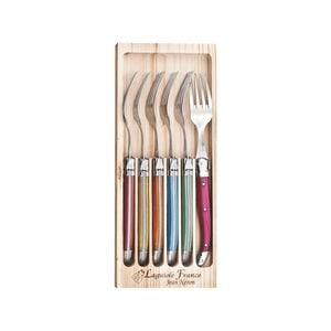 Laguiole Jean Neron 6pc. Fork Set - Mixed Colour