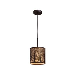 CLA Lighting AUTUMN Aged Bronze with Amber Lining Pendant - 20cm