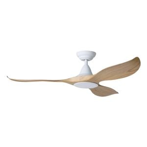 Eglo Noosa 52" Dc Fan White/blackbutt