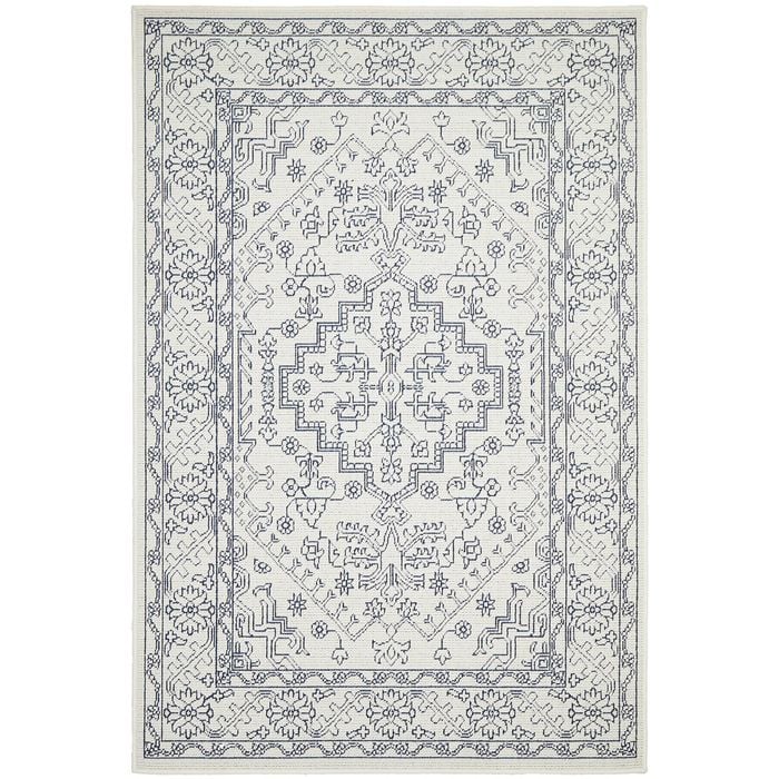 Breeze 5555 Off White 280x190cm - Large Pet Friendly Outdoor Floor Rug