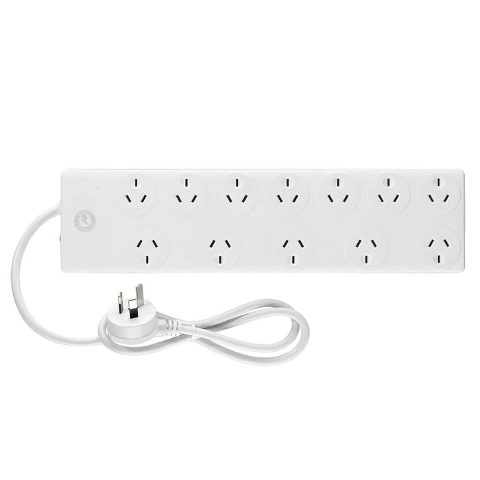 Arlec 12 Outlet Power Board with Surge Protection