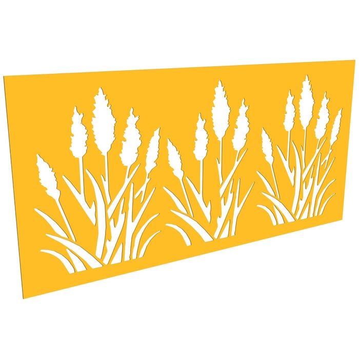ProtectorAl 300 - 1200 x 1201 - 2400mm Dark Yellow / Satin White Bullrush Unframed Composite Decorative Panel