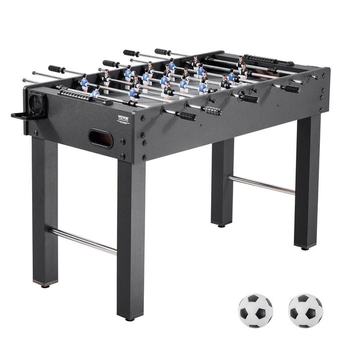 VEVOR 121cm Foosball Table Indoor Full Size Includes 2 Balls for Home