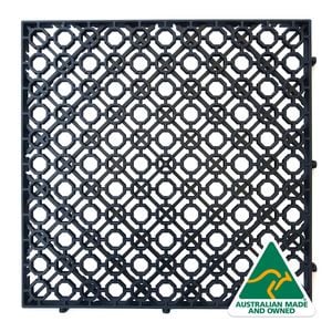 Jack Matrix 290 x 290 x 15mm Charcoal Grip Tile