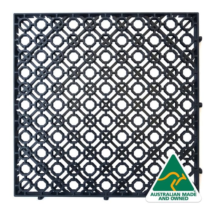 Jack Matrix 290 x 290 x 15mm Charcoal Grip Tile
