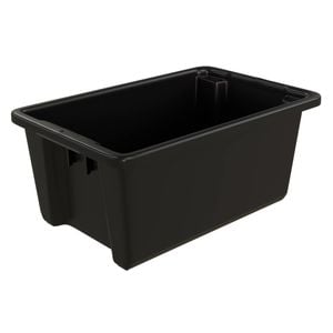 Handy Storage 54L Black Heavy Duty Crate 