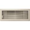 Accord 10 x 30cm Grey Metal Louvered Floor Vent