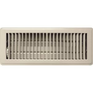 Accord 10 x 30cm Grey Metal Louvered Floor Vent