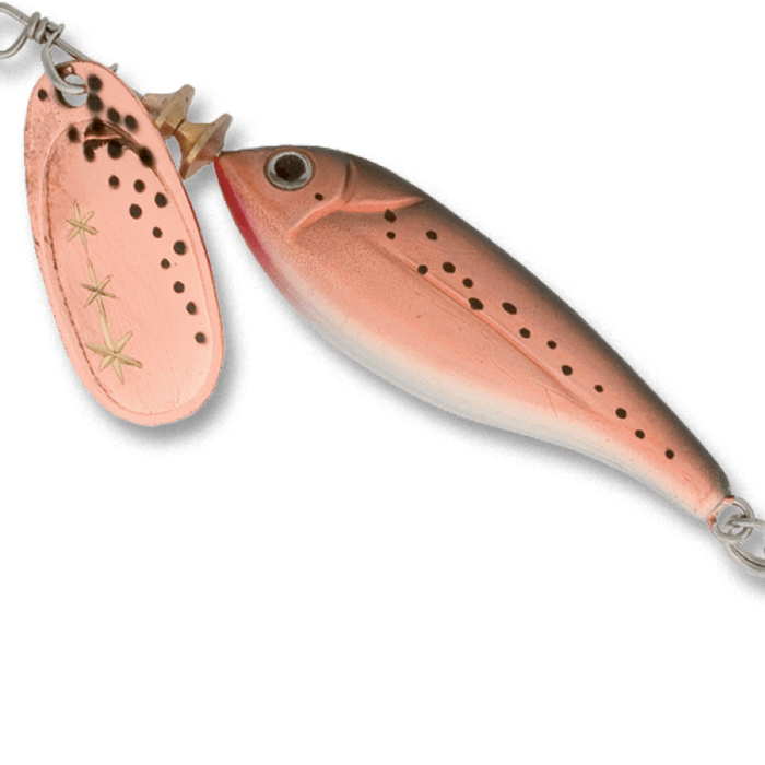 Size 2 Blue Fox Minnow Super Vibrax Long Casting Spinner Lure - Copper