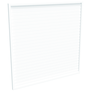 ProtectorAl 1001-2000W X 1001-2000H Pearl White Aluminium Welded Slat Panel Horizontal 9mm Gap