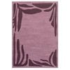 Loopsie-290cm X 190cm-pasto Tonal Plum Botanical Border Washable Rug