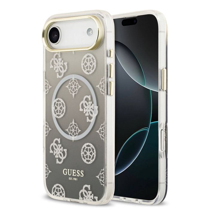 Guess Peony Gradient Glitter Edition for iPhone Air - Grey