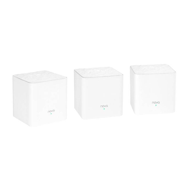 Tenda MW6 Gigabit dual-band mesh wifi-systeem (3-pack) voor het hele huis (vervanging van wifi-router en repeater), 500 m² wifi-dekking,Wit