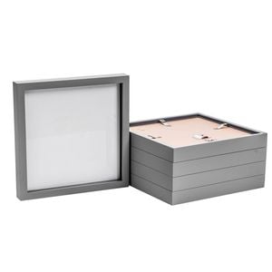 Nicola Spring Acrylic 3d Box Photo Frames - 20" X 20" - Pack Of 5